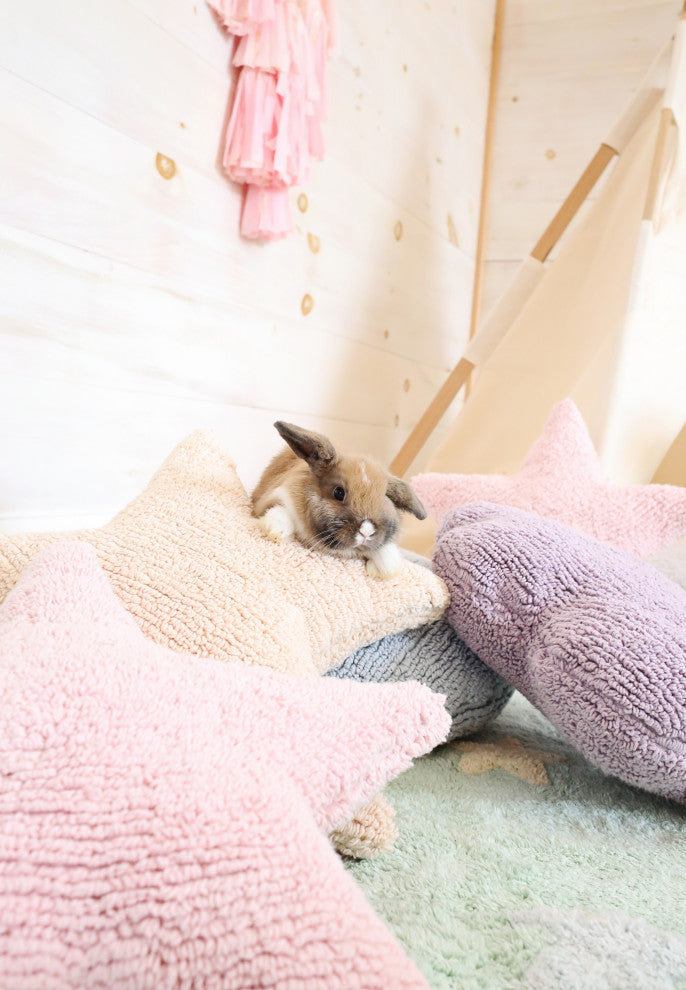 Star Cushion, Light Pink