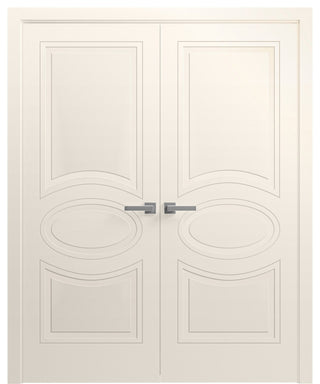 Interior Solid French Double Doors 48x96"