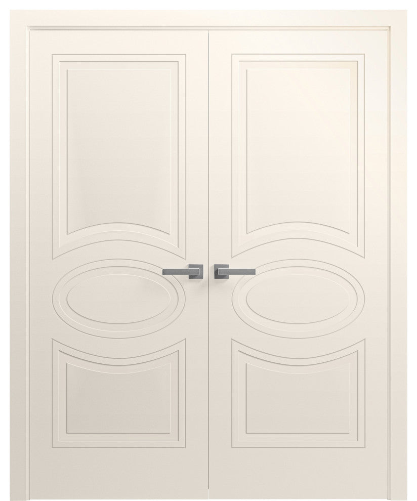 Interior Solid French Double Doors 48x96"