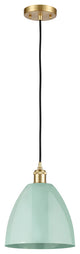 Innovations 516-1P-SG-MBD-9-SF-LED 1-Light Mini Pendant, Satin Gold