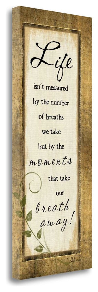 "Life Isnt Measured" By Jennifer Pugh, Giclee Print on Gallery Wrap Canvas