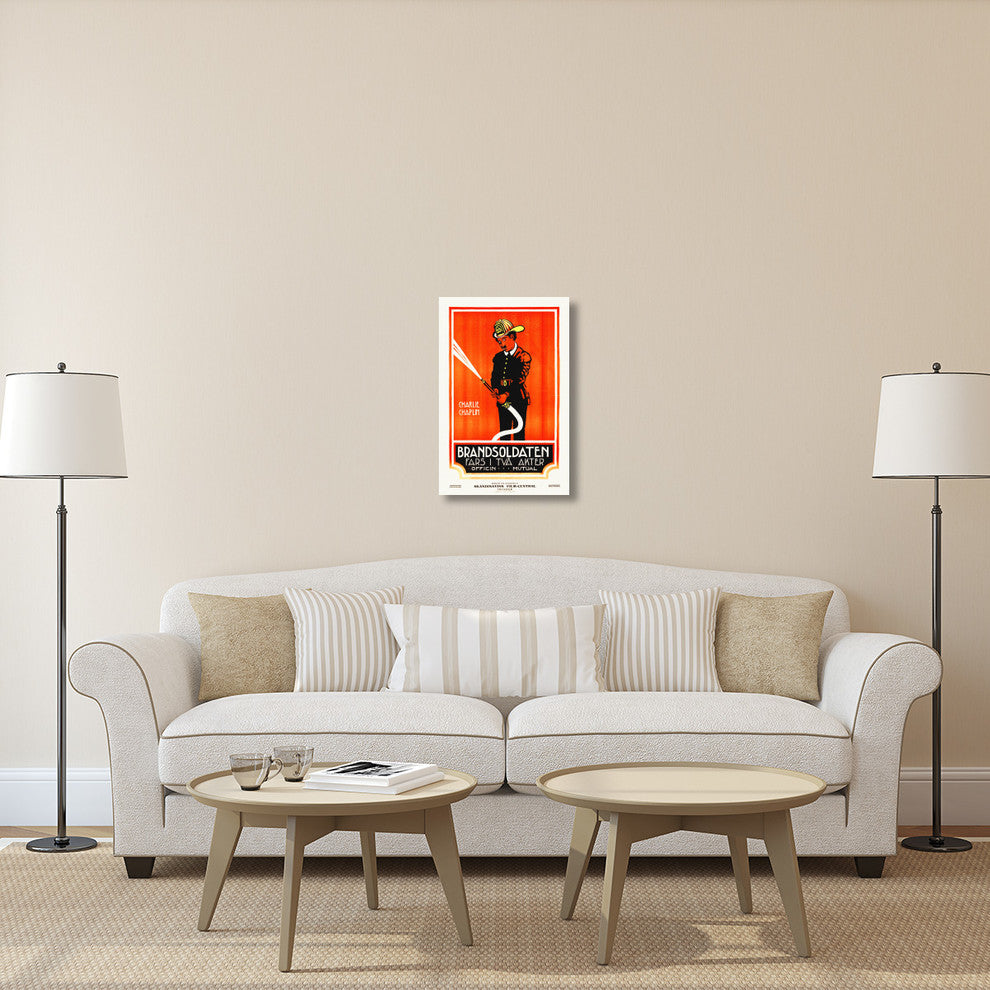 "The Fireman" Stretched Canvas Giclee by Hollywood Photo Archive, 20x30"