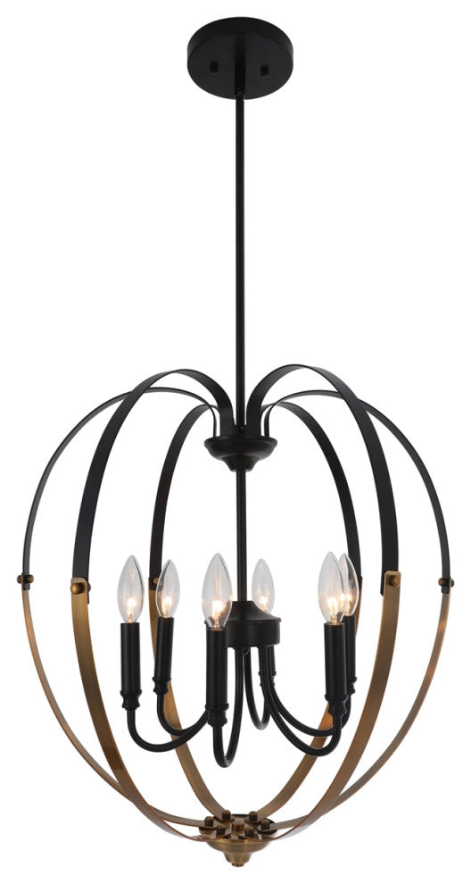 CHLOE Lighting CH6S802BG20-UP6 WINONA Transitional 6 Light Matt Ceiling Pendant