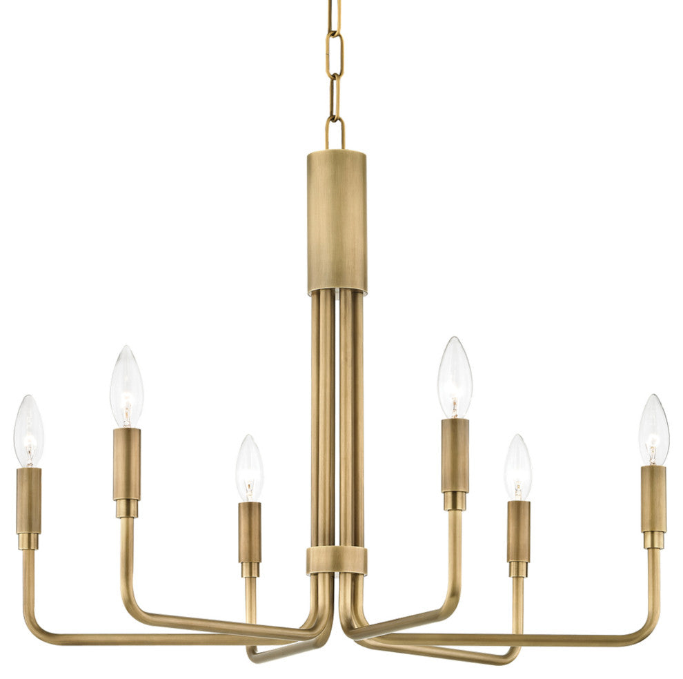 Brigitte Pendant, Aged Brass Finish