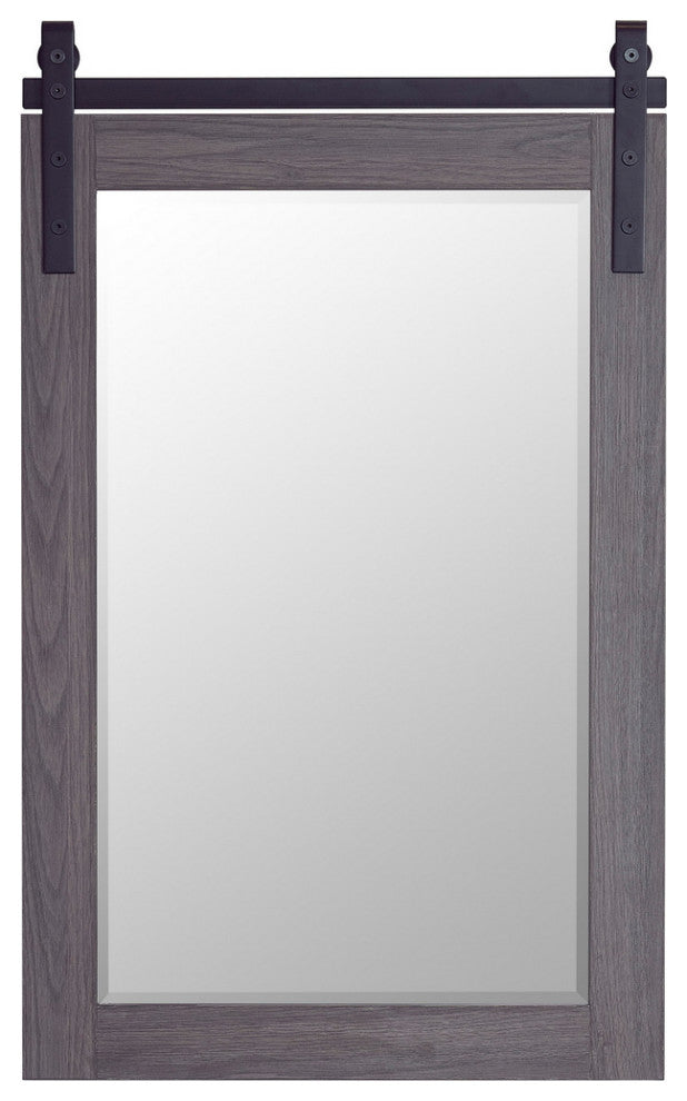 Cortes Rectangular Wall Mount Mirror, Suleiman Oak, 24"