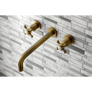 KS8023BX Two-Handle Wall Mount Tub Faucet, Antique Brass