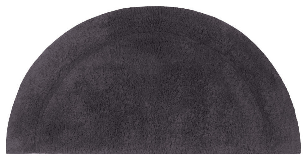 Waterford Absorbent Cotton and Machine washable Slice Rug, Gray