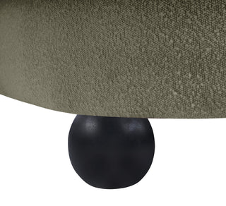 Daphne Upholstered Chair/Loveseat/Sofa, Olive, Boucle Fabric, Chair