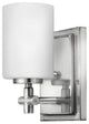 Hinkley Laurel Single Light Vanity, Polished Nickel