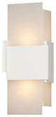 Acuo Outdoor LED Sconce, Textured White, Bright White