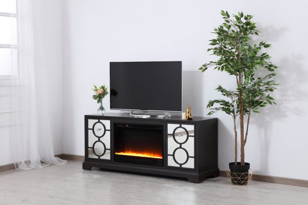 Elegant MF802DT-F2 60" Mirrored Tv Stand