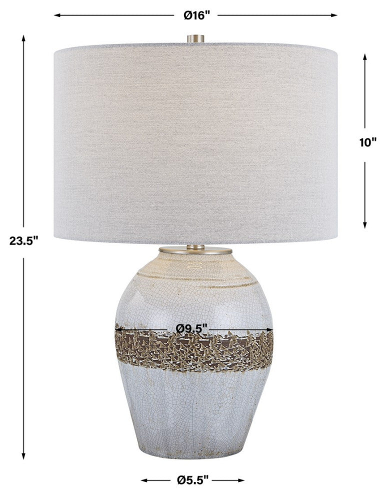 Uttermost Poul Crackled Table Lamp 30053-1