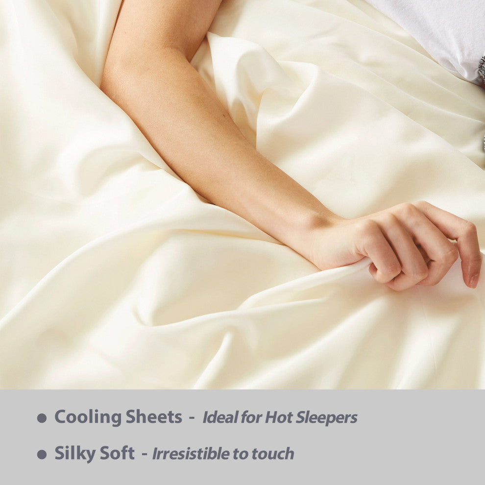 BedVoyage Luxury 100% Rayon Viscose Bamboo Bed Sheet Set