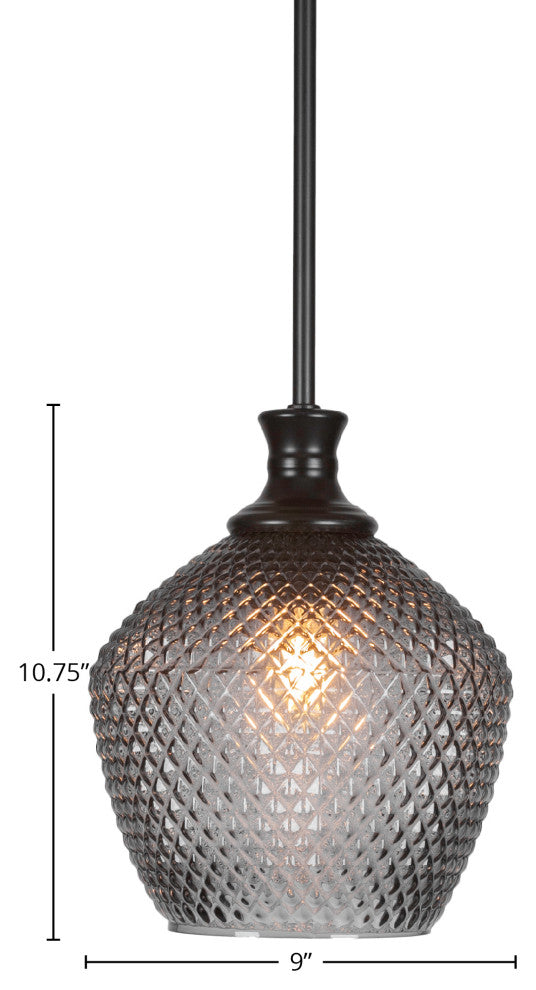 Zola 1-Light Stem Hung Pendant, Matte Black