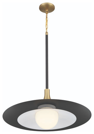 Welsh 1 Light 24" LED Pendant, Black