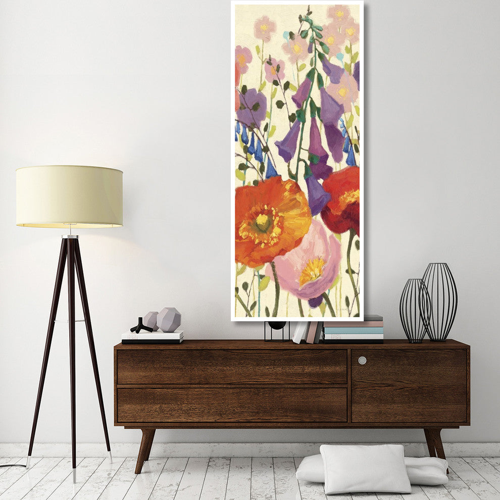 "Couleur Printemps III Panel II" Digital Paper Print by Shirley Novak, 32"x77"