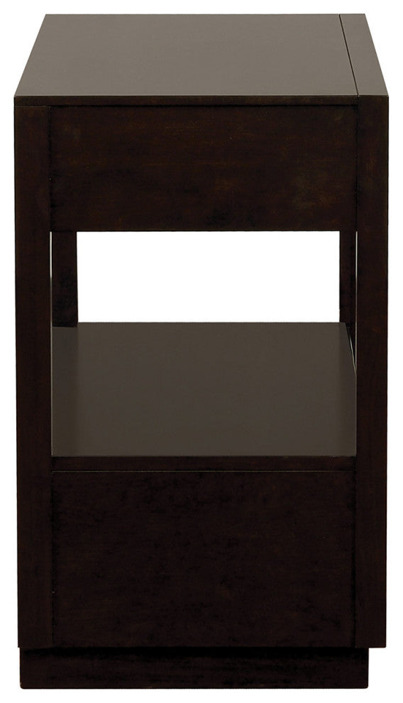 2-Drawer Nightstand, Smoked Peppercorn