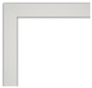 Mosaic White Beveled Bathroom Wall Mirror - 40.5 x 28.5 in.