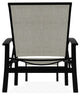Belle Isle Sling 4-Position Outdoor Chaise Lounge, Ella/Black
