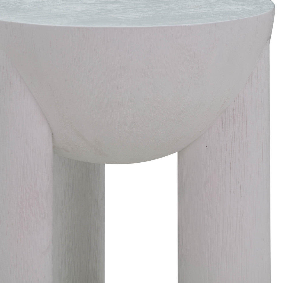 Morse White Accent Table