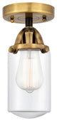 INNOVATIONS LIGHTING 288-1C-BAB-G312-LED Dover 1 Light 4.5 inch Semi-Flush Mount