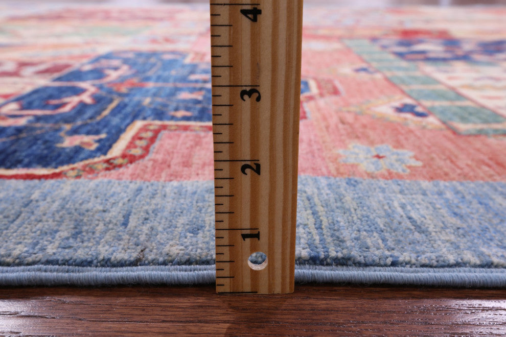 6' 0" X 8' 8" Hand-Knotted Super Kazak Wool Rug Q11087