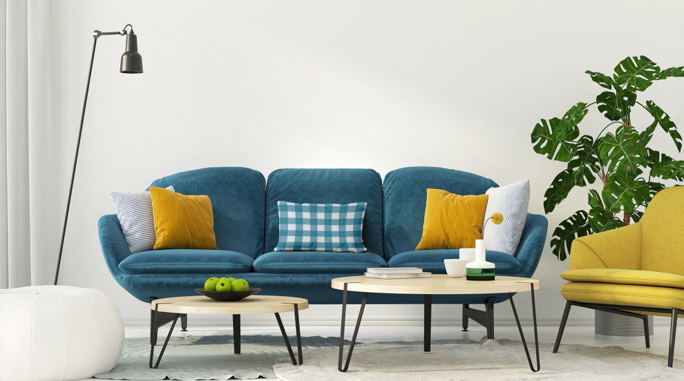 Gingham Plaid Accent Pillow, Unreal Teal, 14"x20"