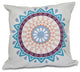 Mod , Geometric Print Pillow, Turquoise, 26"x26"