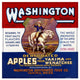 "Washington Brand Dehydrated Apples" Digital Paper Print by Retrolabel, 46"x46"
