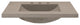 Palomar Vanity Top, Integral Sink, Earth, 30", 8" Widespread Cutout