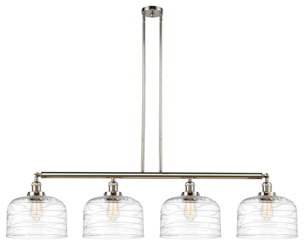 INNOVATIONS 214-PN-G713-L-LED 4-Light Island Light Polished Nickel