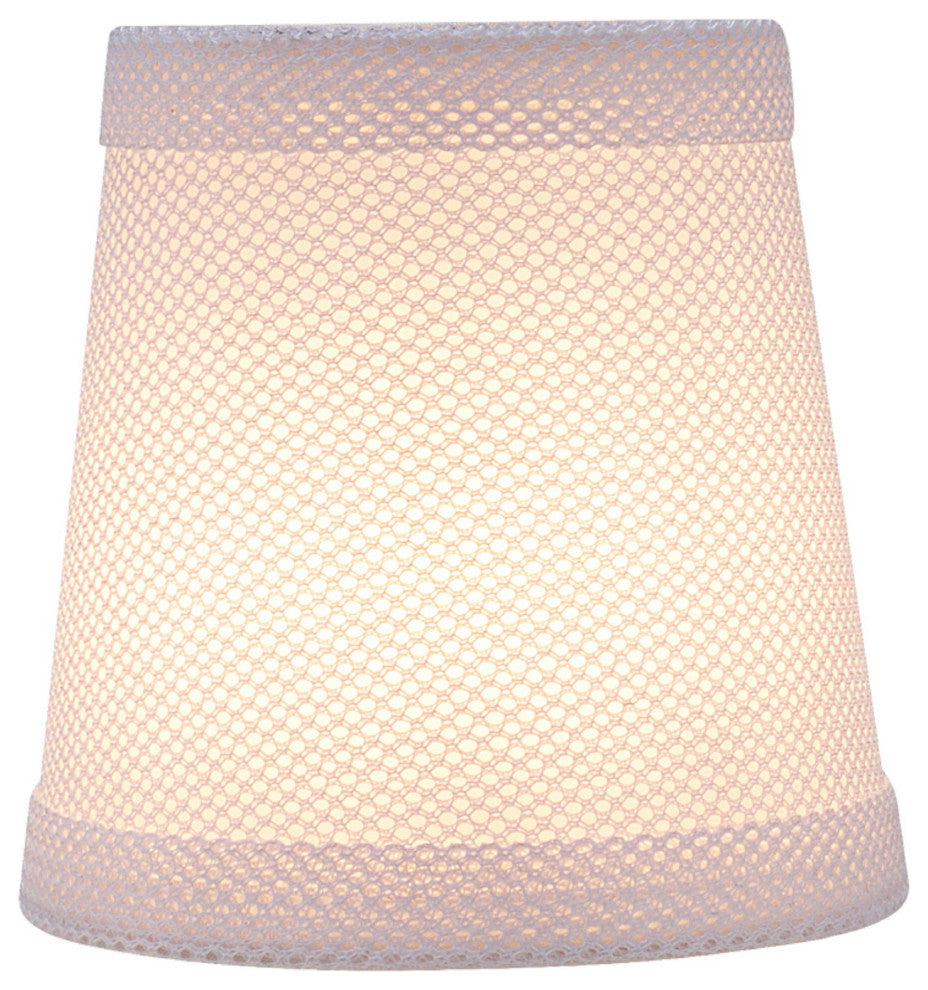 Aspen Creative 32718-X Hardback Empire Clip-On Lamp Shade White 3" x 4" x 4", Pack Set of 9