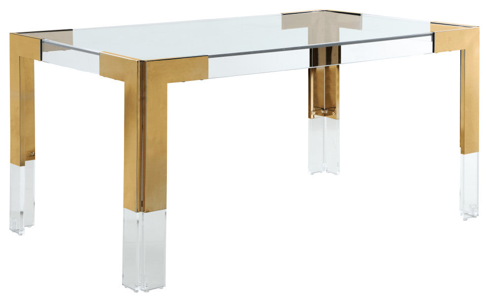 Casper Dining Table, Gold