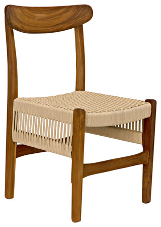 Shagira Chair, Teak With Woven Rope