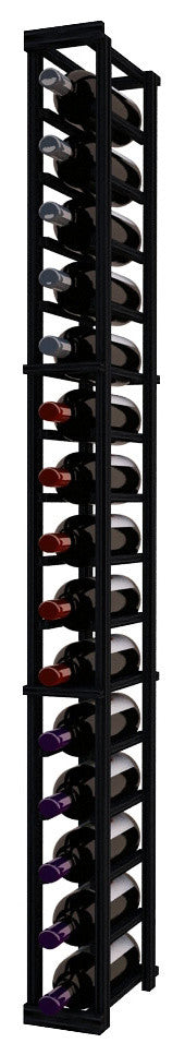 Lindy Wine Rack, Pine and Black