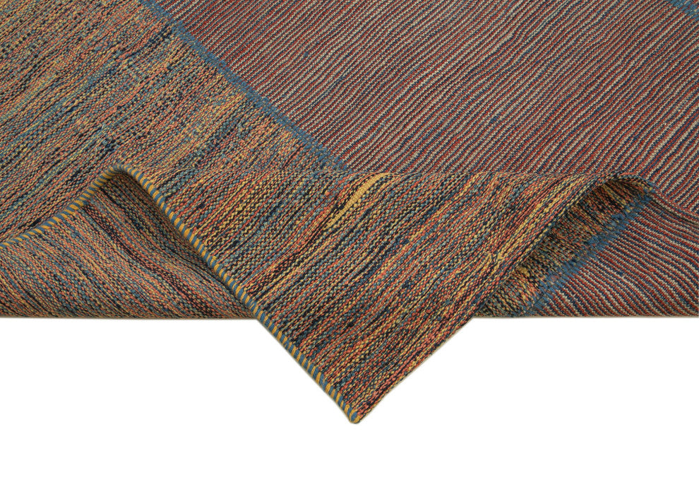 Rug N Carpet - Handmade Oriental 7' 3'' x 9' 7'' Decorative Wool Kilim Rug