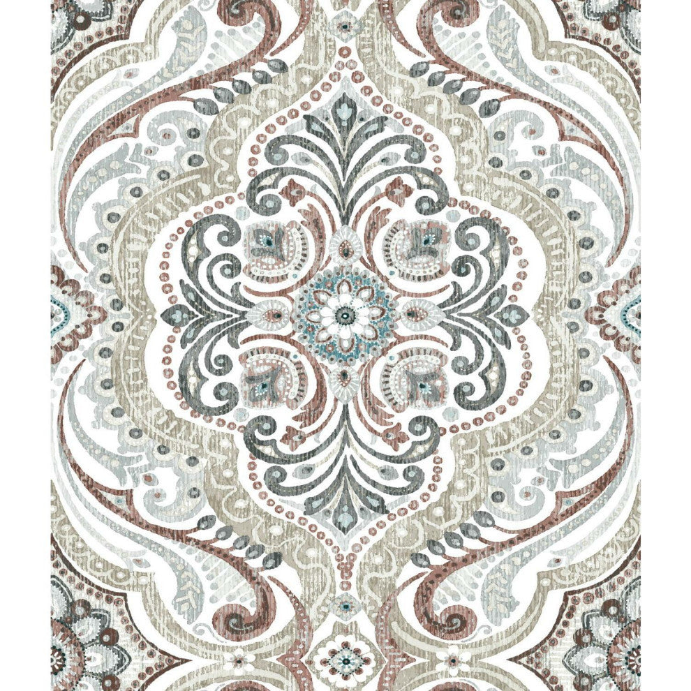 Bohemian Damask Peel & Stick Wallpaper
