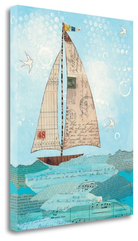 "Coastal Notes I" By Courtney Prahl, Giclee Print on Gallery Wrap Canvas