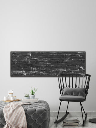"Stable Release" Floater Framed Painting Print on Canvas, 30x10