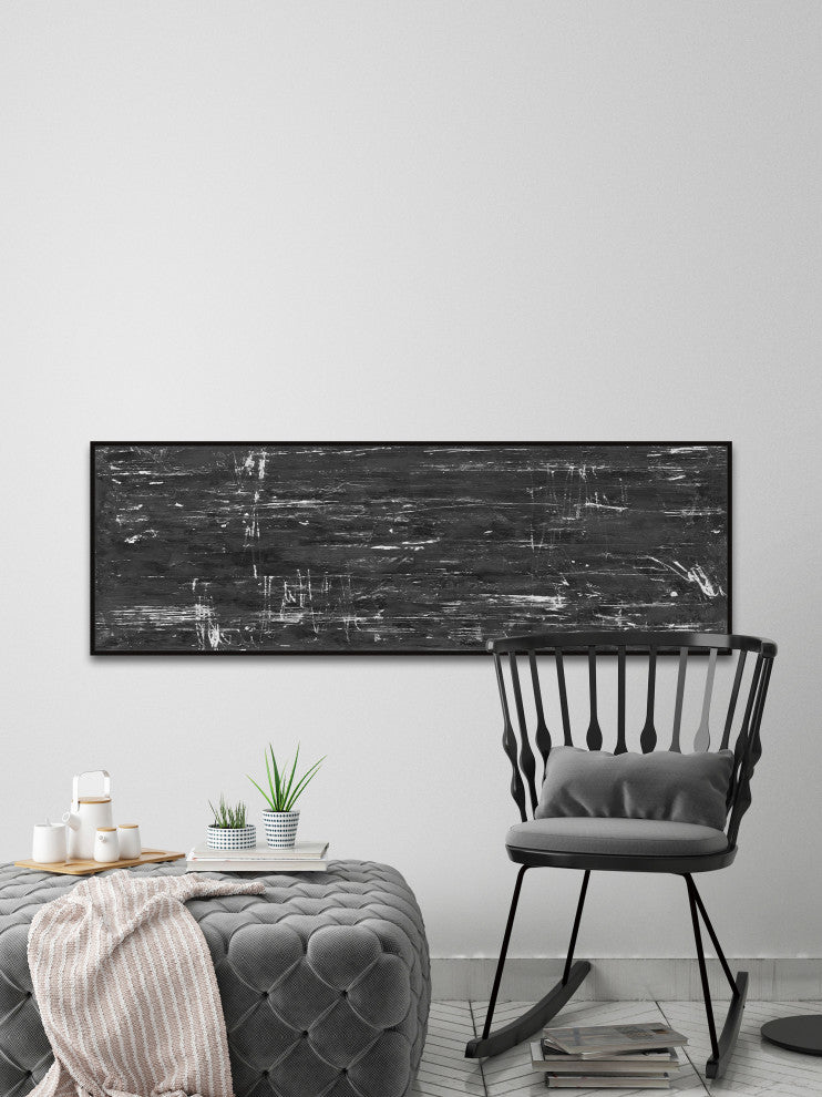 "Stable Release" Floater Framed Painting Print on Canvas, 30x10
