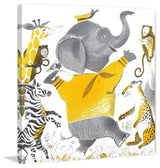 "Wild Animals" Painting Print on Canvas by Curtis