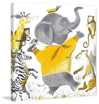 "Wild Animals" Painting Print on Canvas by Curtis