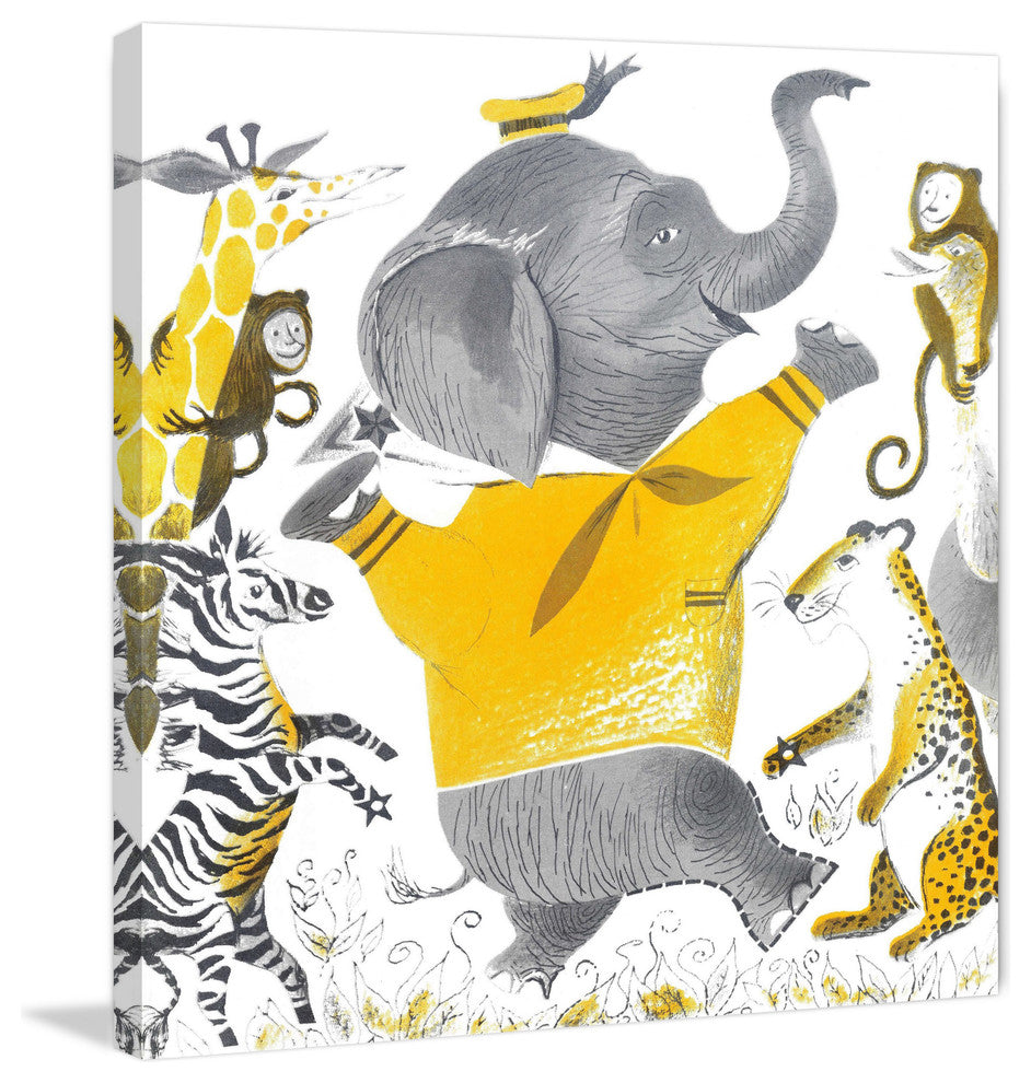 "Wild Animals" Painting Print on Canvas by Curtis