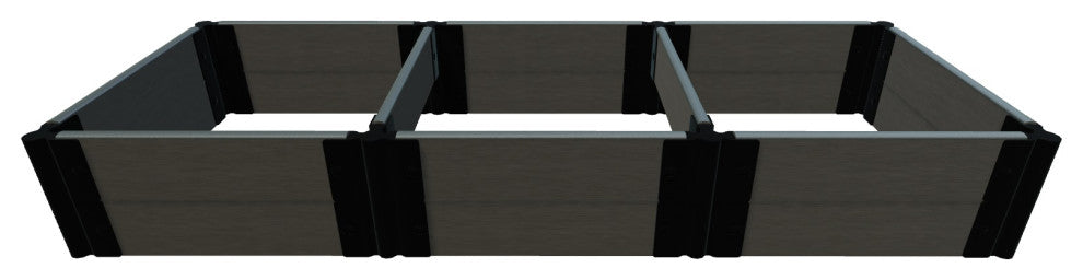 Weathered Wood 2' X 6' X 11" Raised Garden Bed - 1" Profile