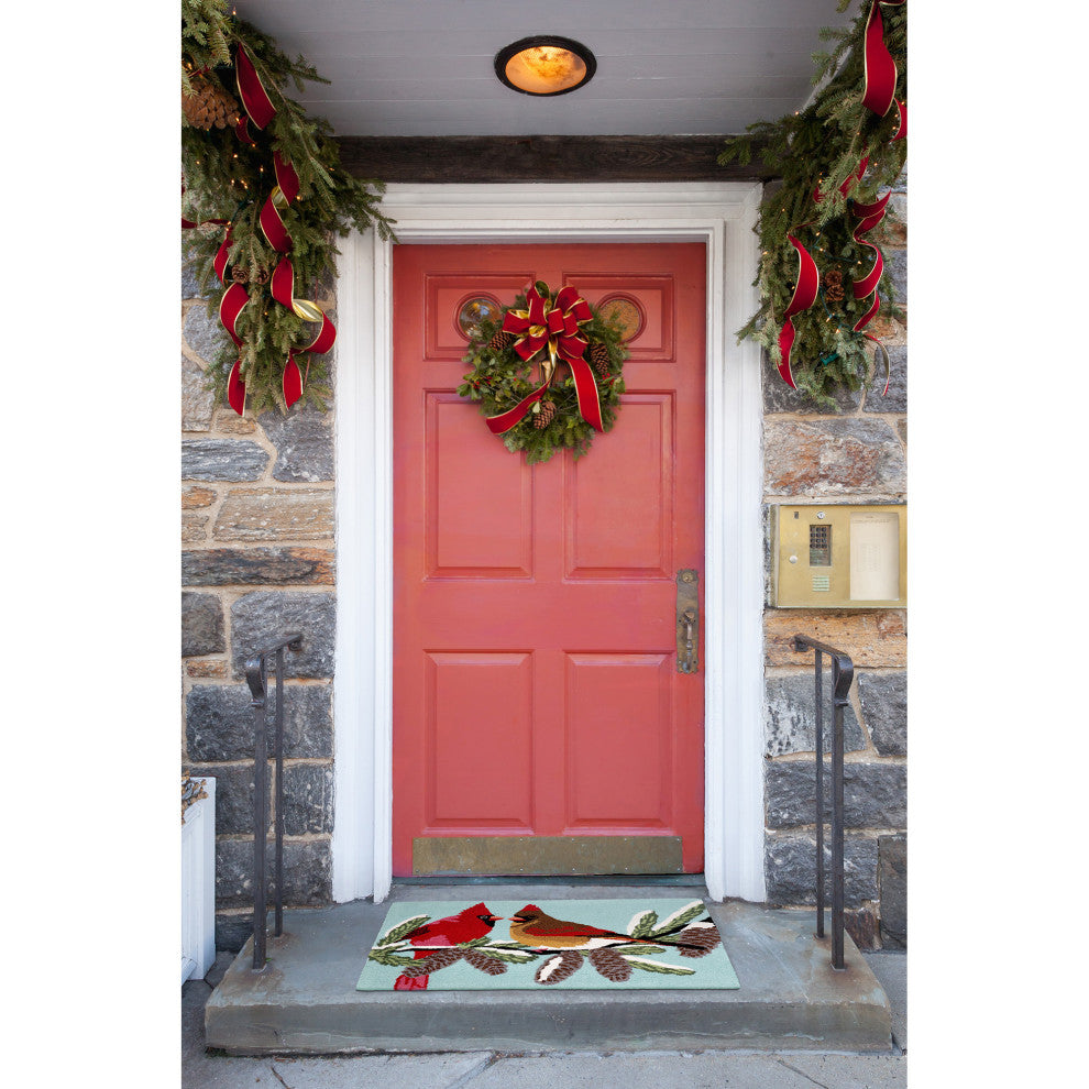 Frontporch Cardinals Indoor/Outdoor Rug Sky 2'x3'