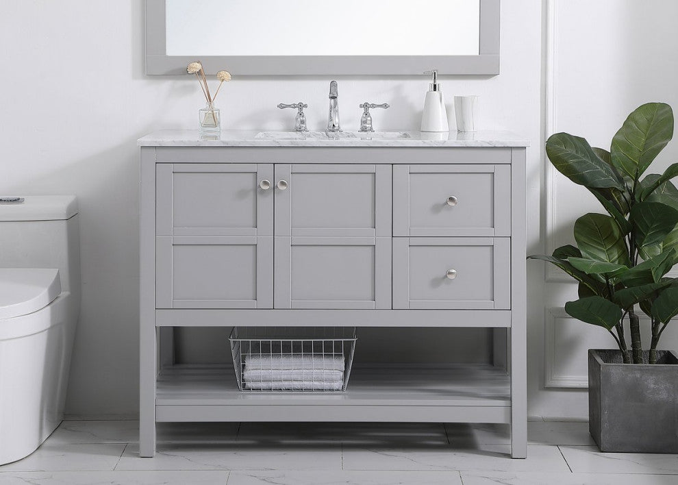 Elegant VF16542GR 42"Single Bathroom Vanity, Gray
