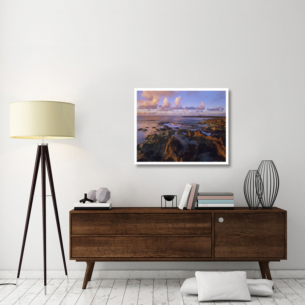 "Dusk at Shark's Cove, Oahu, Hawaii" Paper Print by Tim Fitzharris, 37"x30"