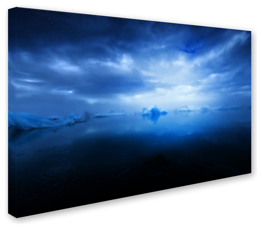 Philippe Sainte-Laudy 'Blue Ice' Canvas Art