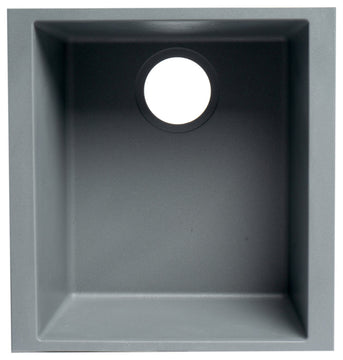 ALFI brand AB1720UM-T Titanium 17" Undermount Granite Kitchen Prep Sink