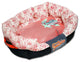 Touchdog Floral-Galore Ultra-Plush Rectangular Rounded Designer Dog Bed
